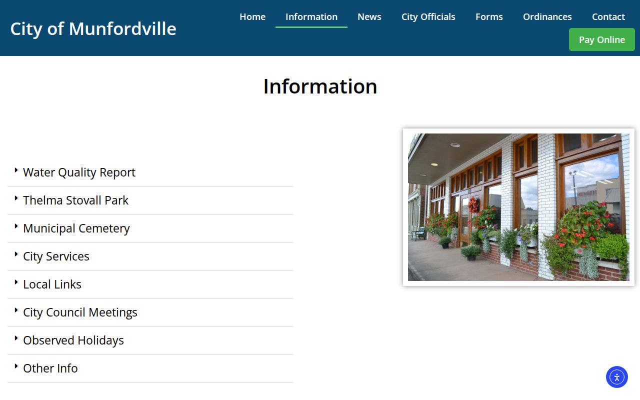 Munfordville Police official arrest-record contact page in Hart County